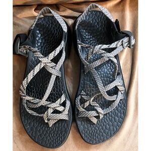 Chaco Z/1 Classic Sandals Womens Black Gray Strappy Sport Outdoor Size 8